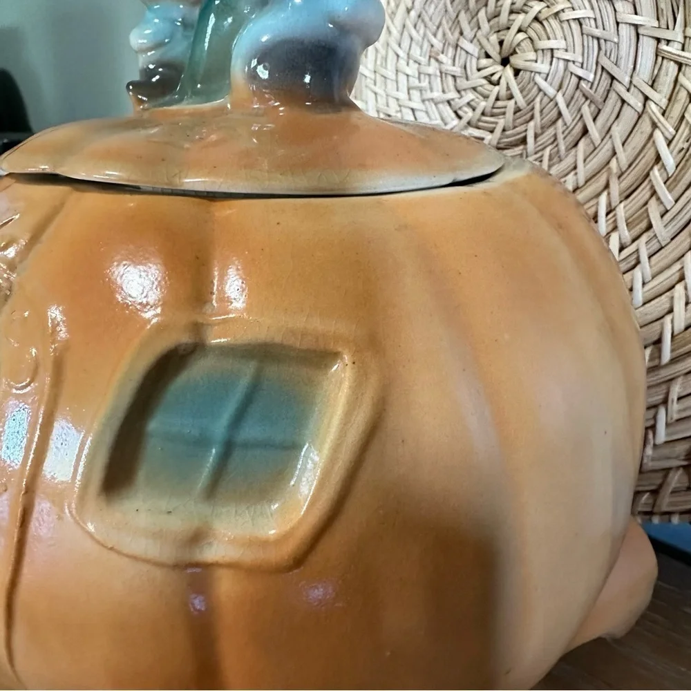Vintage Brush W32 McCoy Cinderella Pumpkin Coach Ceramic Cookie Jar